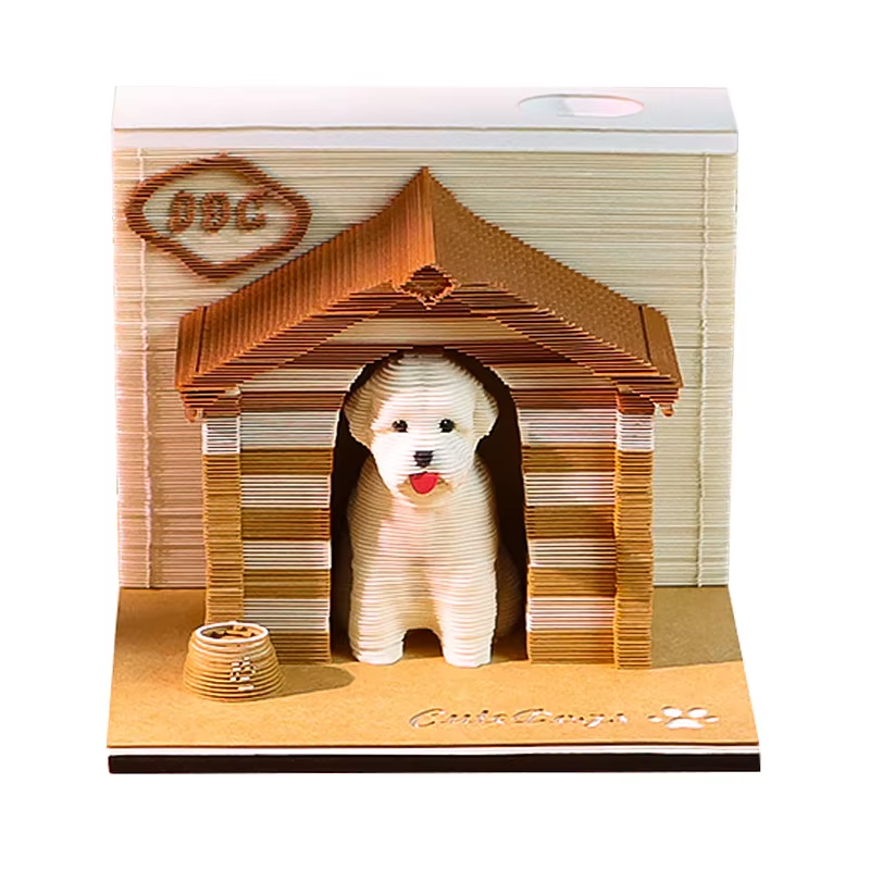Elevate Your Workspace with the 2026 Sakura Treehouse 3D Memo Pad - Perfect Desktop Decor for Christmas and Birthdays!
