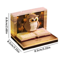 Elevate Your Space with the 2026 3D Owl Tear-Off Calendar - A Unique Memo Pad and Artistic Desk Decoration