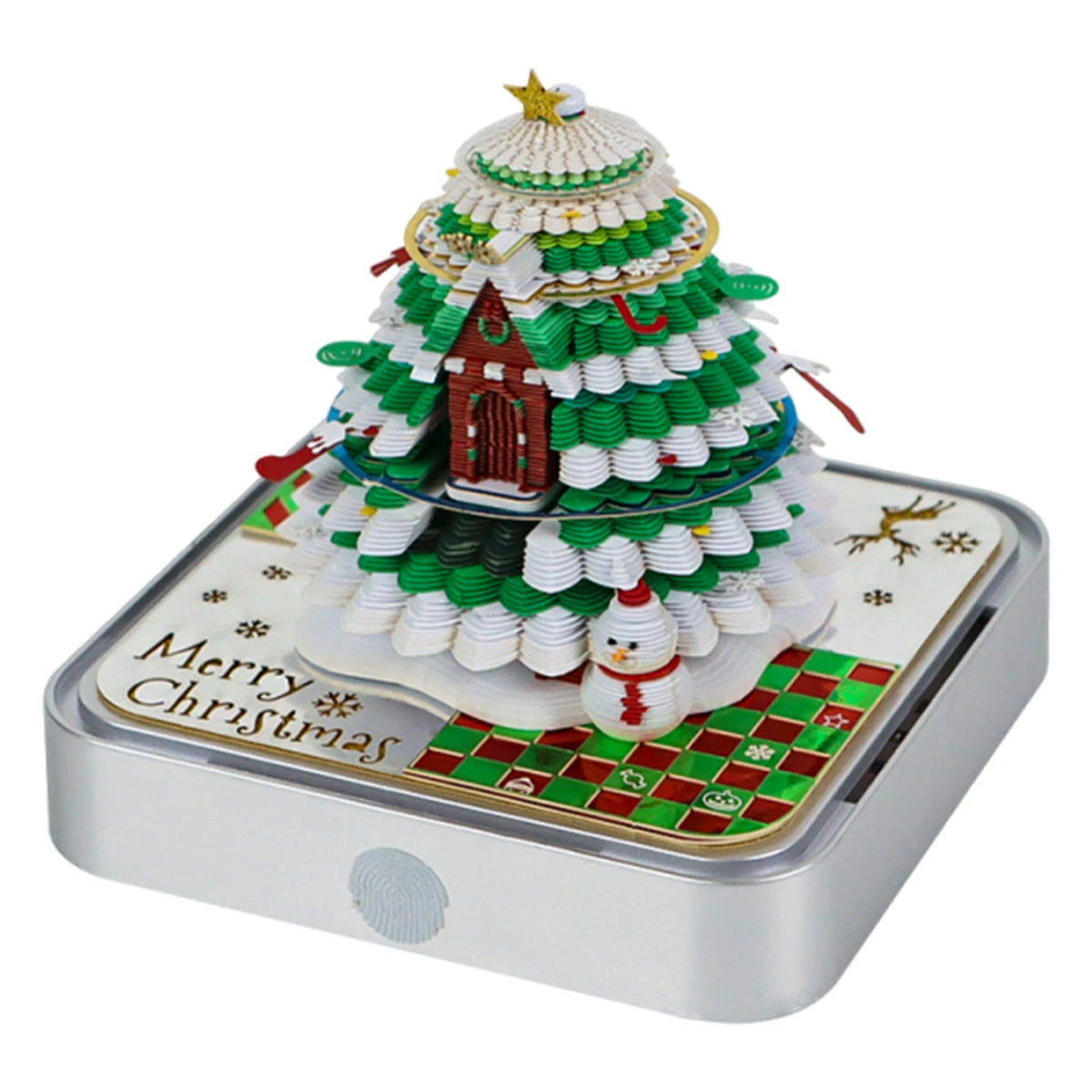 Illuminate Your Year with the Time Piece 2026 Desk Calendar - A Stunning 3D Memo Pad Gift with LED Light for Creative Inspiration