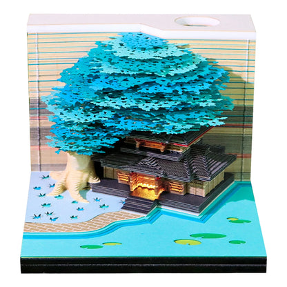 Illuminate Your Year with the Time Piece 2026 Desk Calendar - A Stunning 3D Memo Pad Gift with LED Light for Creative Inspiration