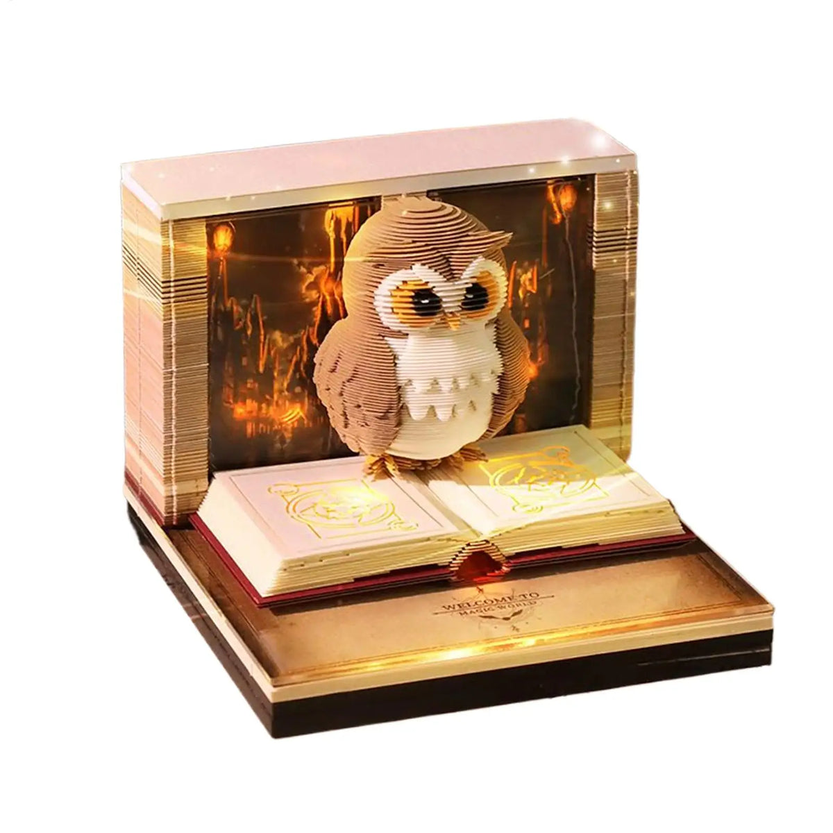 Elevate Your Space with the 2026 3D Owl Tear-Off Calendar - A Unique Memo Pad and Artistic Desk Decoration