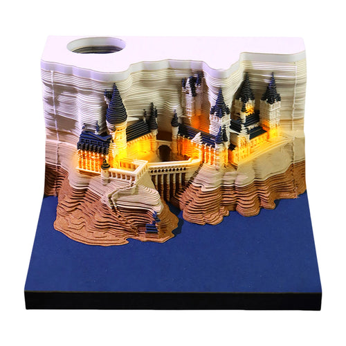 Illuminate Your Year with the Time Piece 2026 Desk Calendar - A Stunning 3D Memo Pad Gift with LED Light for Creative Inspiration