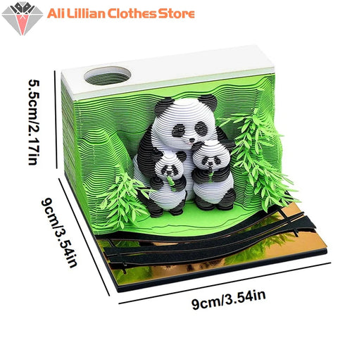 MagicBloom™ 2026 3D Panda Sculpture Calendar
