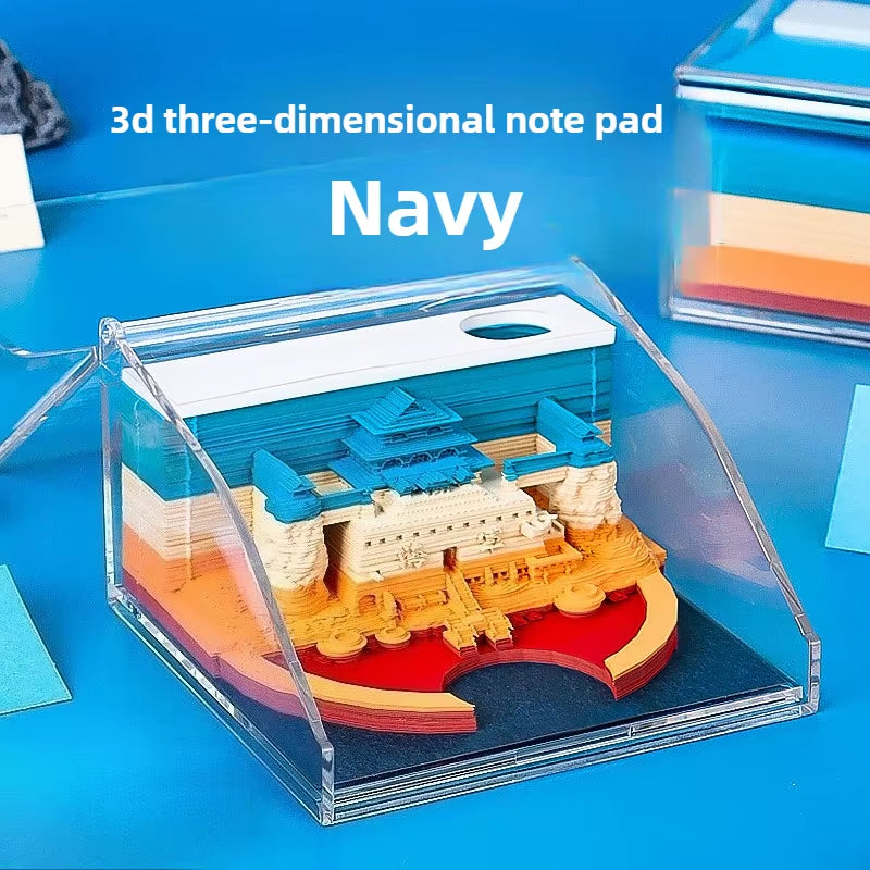 Elevate Your Workspace with the 2026 Sakura Treehouse 3D Memo Pad - Perfect Desktop Decor for Christmas and Birthdays!